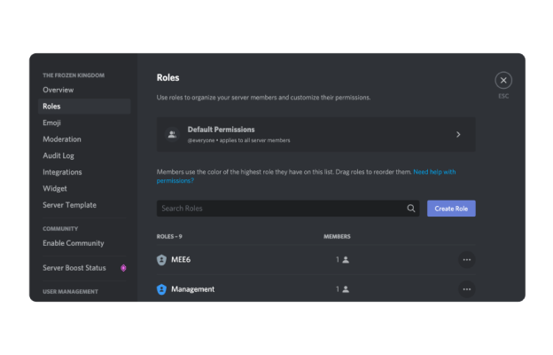 Server Integrations Page – Discord